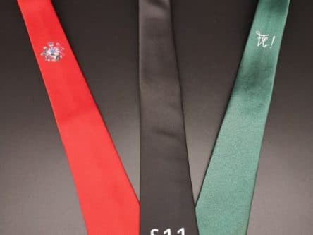 Bedruckte Krawatten mit Wappen, §11 oder Zirkel Ihrer Verbindung.