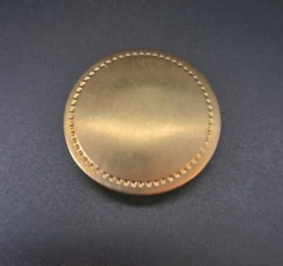 Kleiner Bandknopf Modell Platin vergoldet