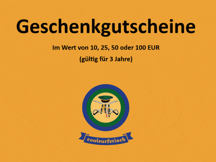 Information für Geschenkgutschein bei Couleurfetisch.de