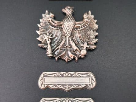 Zipfelteile für Bier-Zipfel Modell Preußischer Adler aus Silber Vorderseite