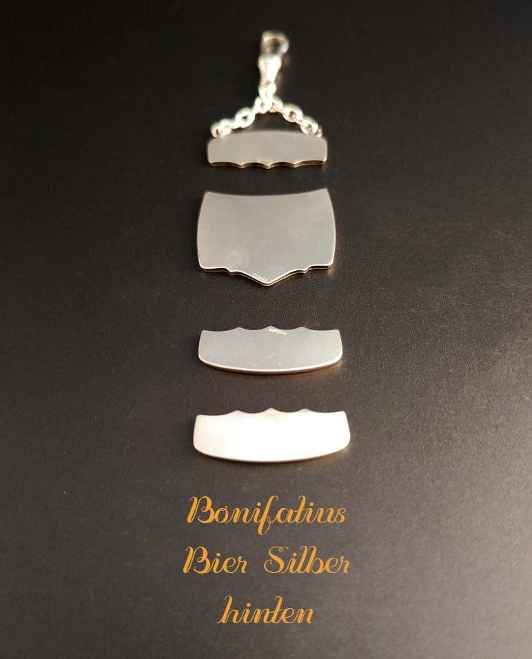 Zipfelteile für Bier-Zipfel Modell Bonifatius Silber Rückseite