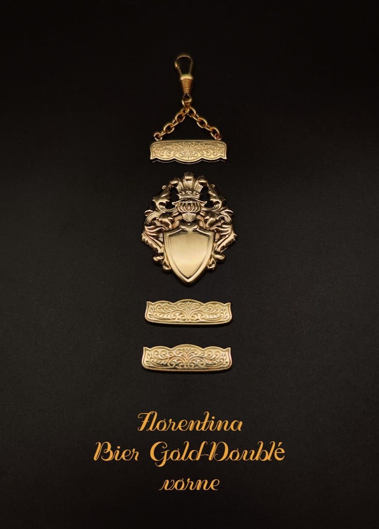 Zipfelteile für Bier-Zipfel Modell Florentina Gold-DoubléVorderseite