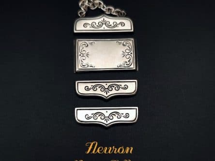 Zipfelteile für Bier-Zipfel Modell Fleuron Silber Vorderseite