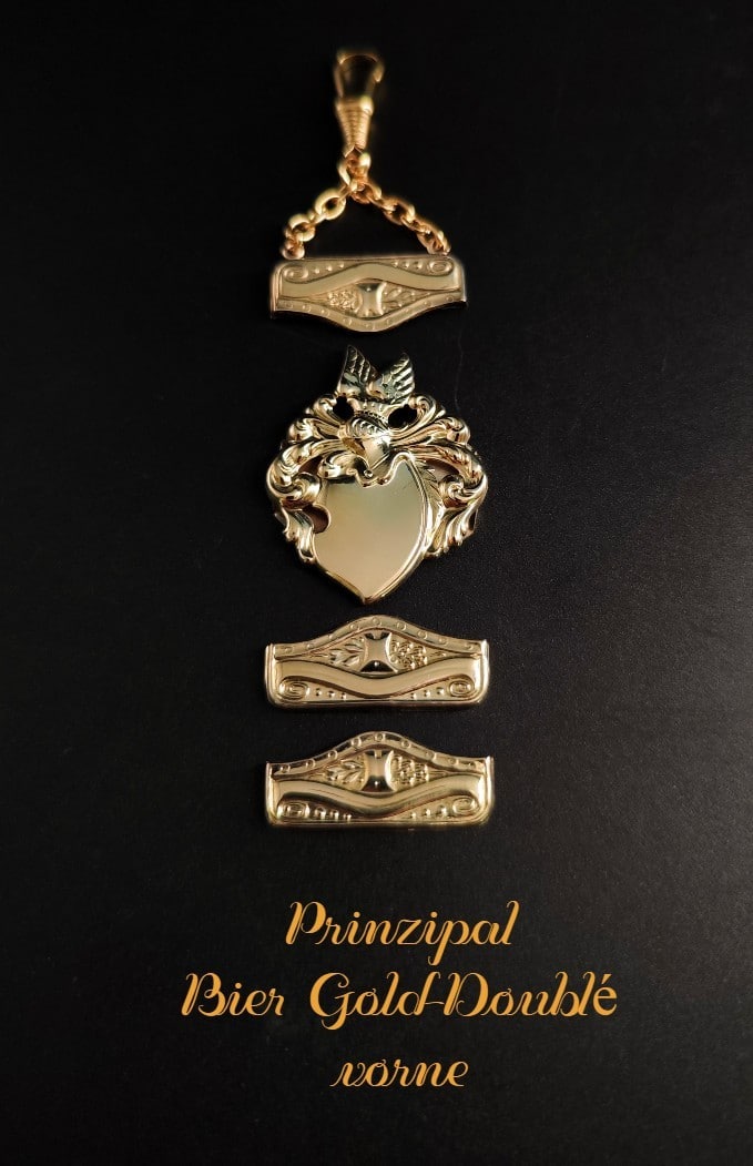 Zipfelteile für Bier-Zipfel Modell Prinzipal Gold-Doublé Vorderseite