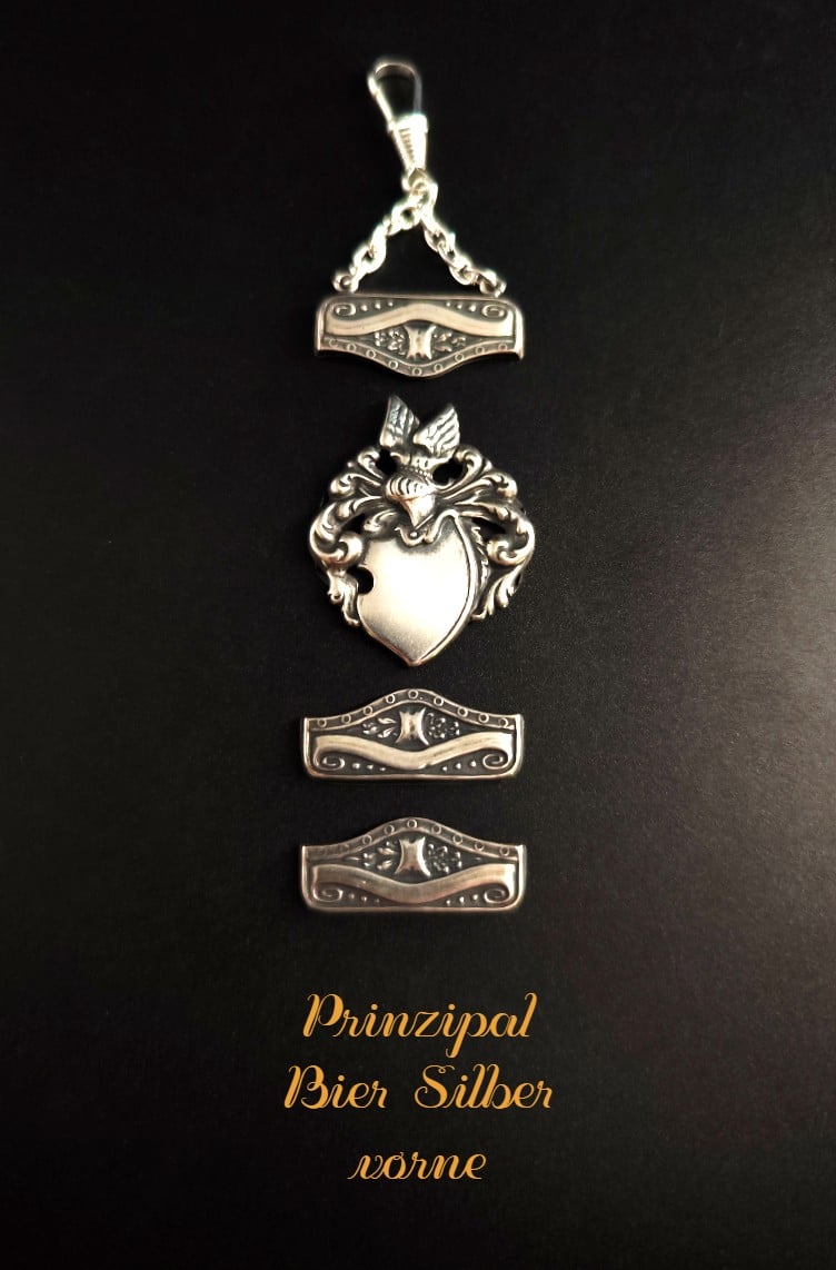 Zipfelteile für Bier-Zipfel Modell Prinzipal Silber Vorderseite