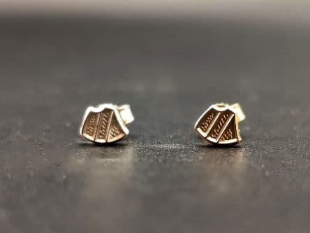 Ohrstecker Silber + Silber vergoldet