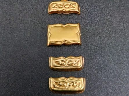 Zipfelteile für Sekt-Zipfel Modell Buch Gold-Doublé Vorderseite