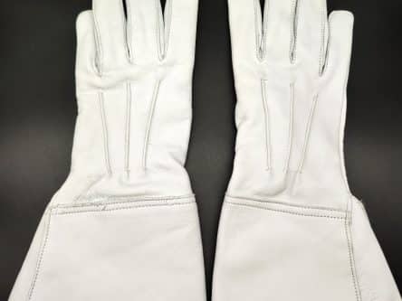 Draufsicht Paradehandschuhe oben